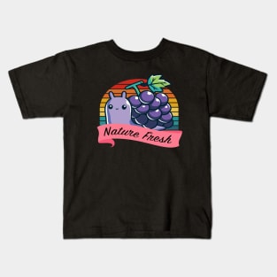 nature fresh grape snail Kids T-Shirt